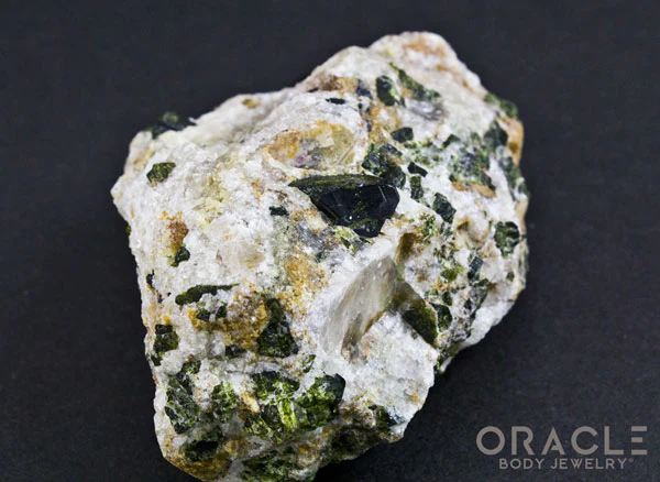 Epidote Crystals on Quartz Specimen - Image 4