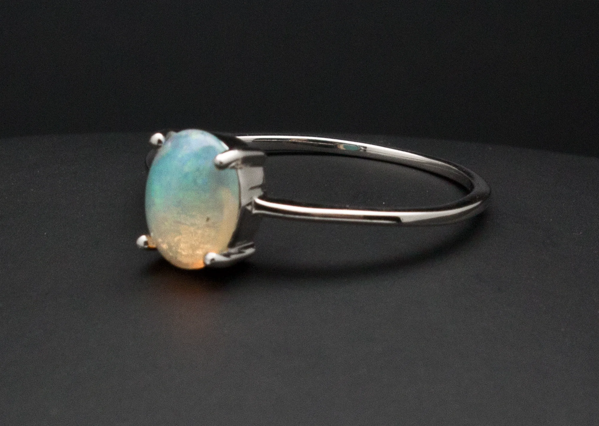 Ethiopian Opal Ring Sizes 5 through 10 - Image 2