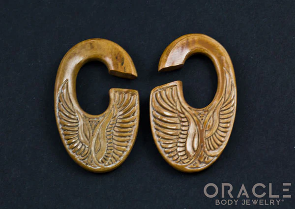 7/16" (11mm) Fossilized Mammoth Ivory C-Shape Wing Weights - Image 4