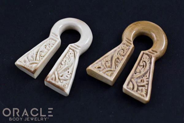 9/16" (14mm) Fossilized Mammoth Ivory "O" Weights - Image 3