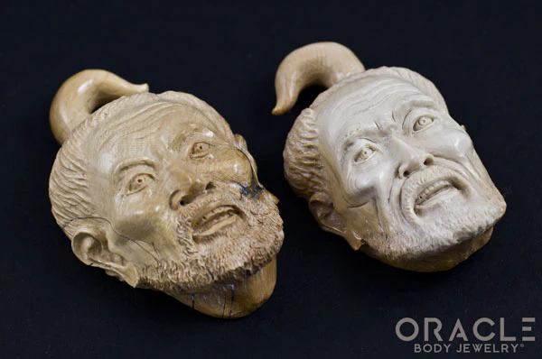 00g (9.5-10mm) Fossilized Mammoth Ivory Old Man - Image 2