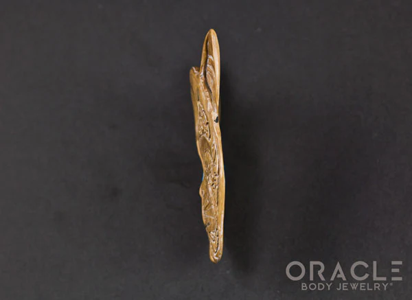 3/4" (19mm) Fossilized Mammoth Ivory Split Sphynx Hangers - Image 4