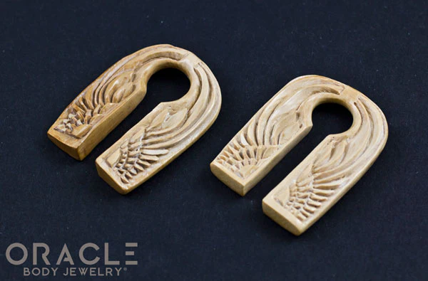 00g (9.5-10mm) Fossilized Mammoth Ivory Wing Split Weights - Image 3