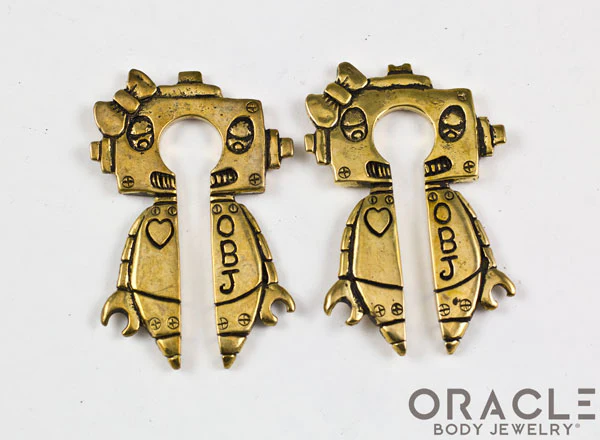 Girl Lobe-Bot Brass Weights - Image 3