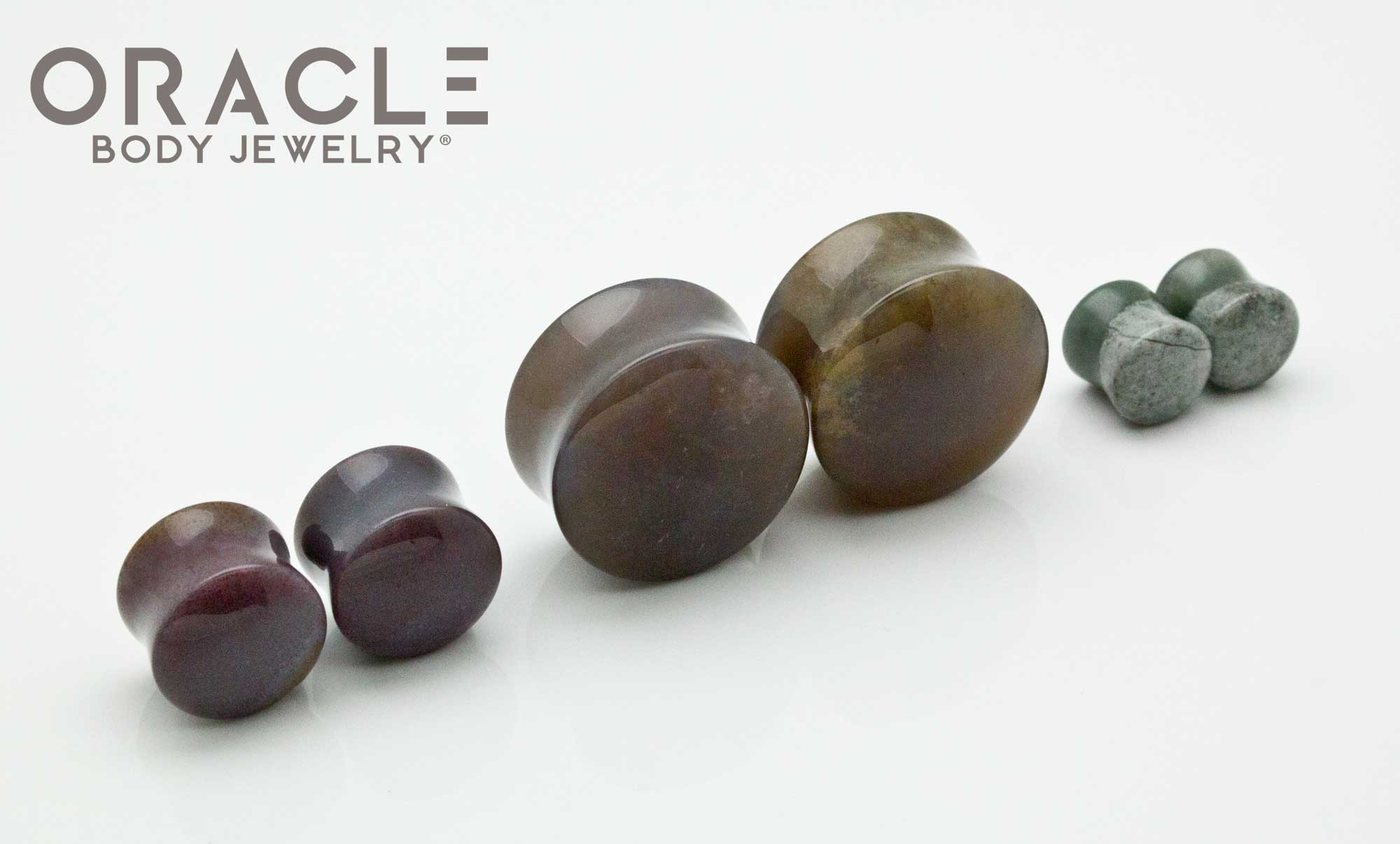 Indian Agate Double Flare Plugs - Image 2