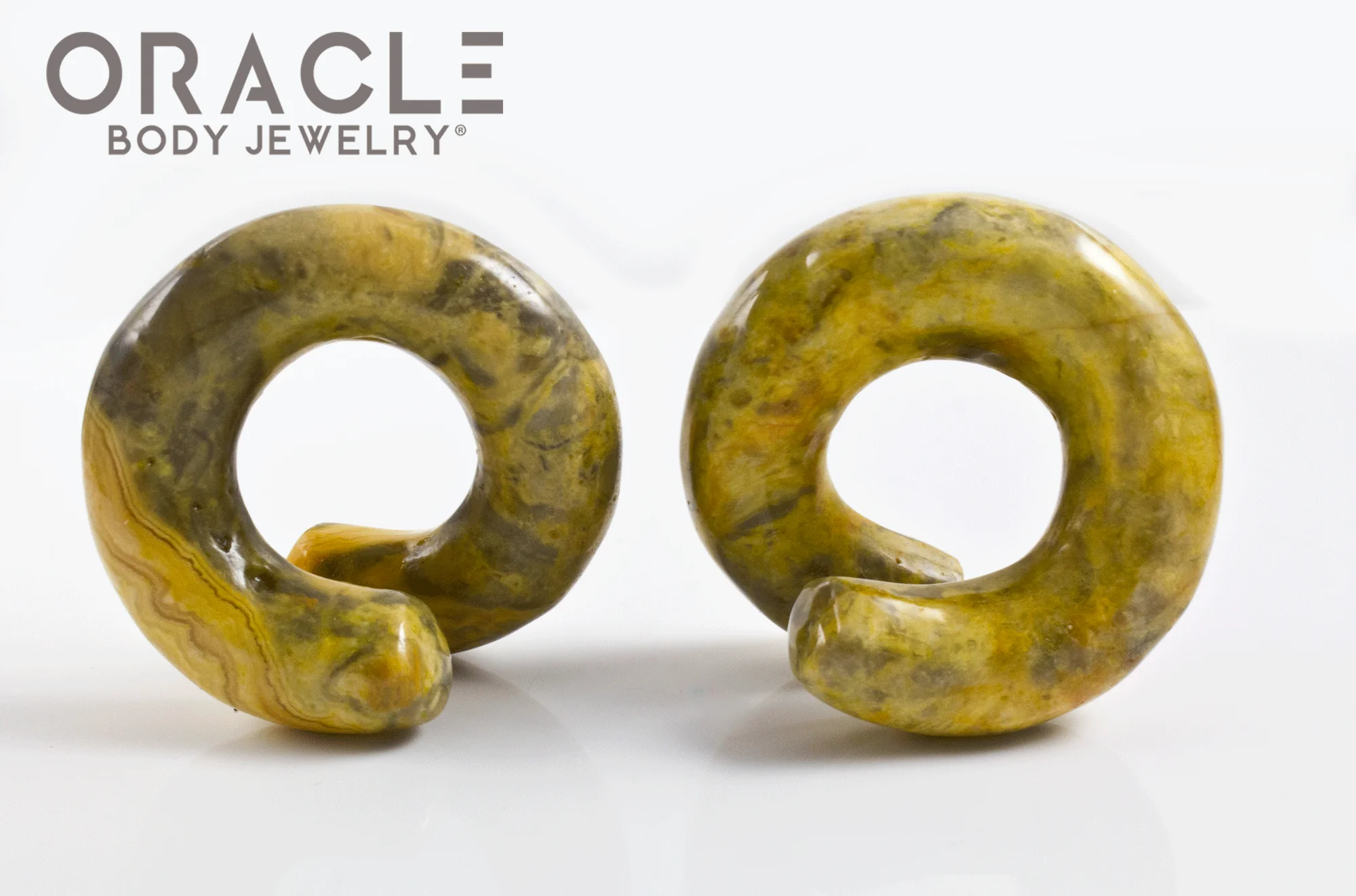 Large Crazy Lace Agate Coils