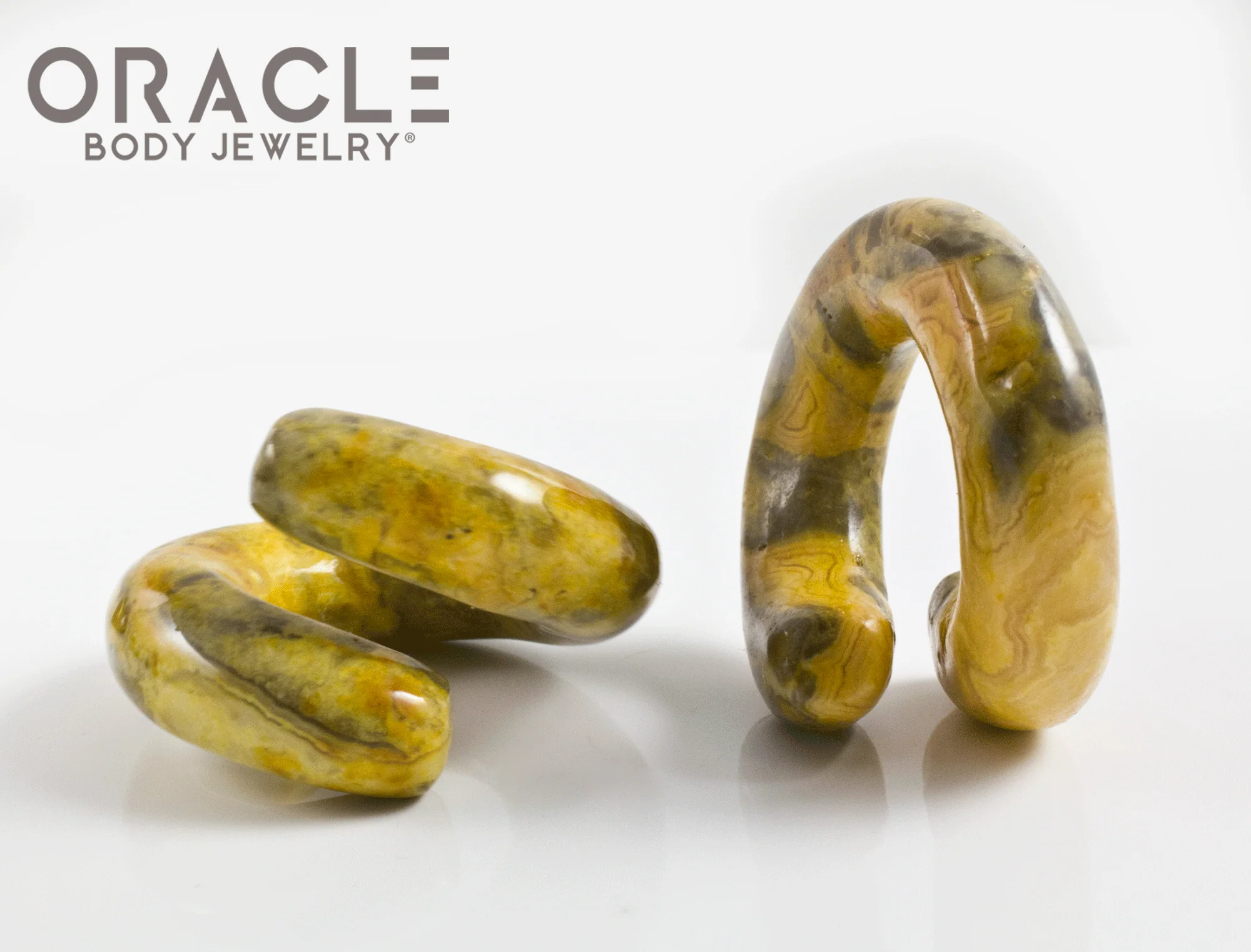 Large Crazy Lace Agate Coils - Image 2