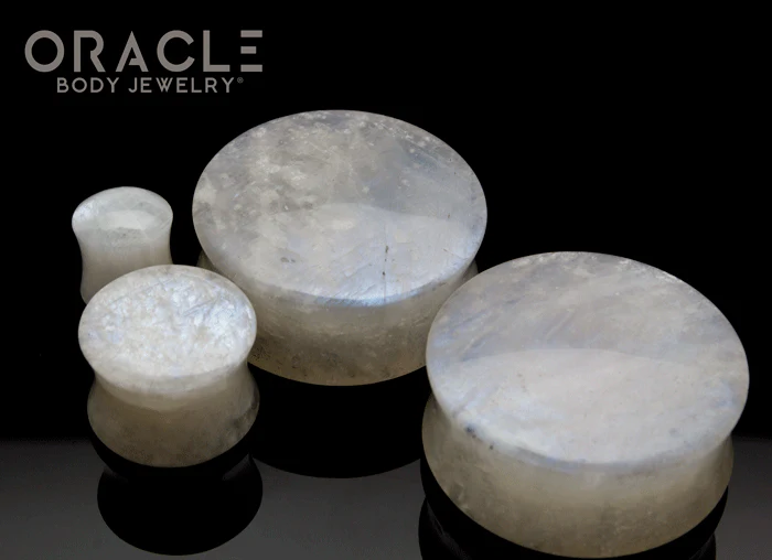 Moonstone Double Flare Plugs - Image 2