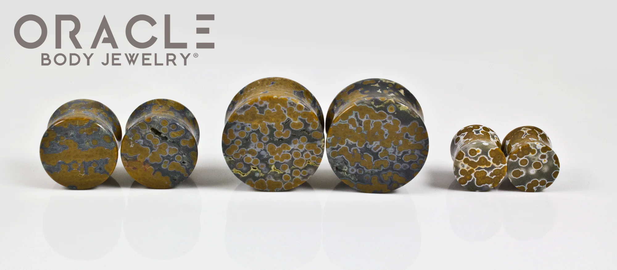 Ocean Jasper Double Flare Plugs