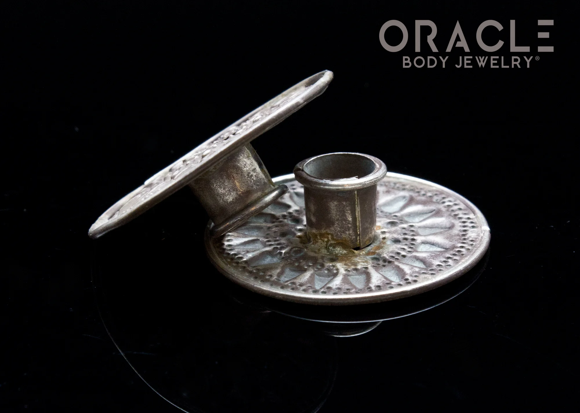 Old Silver Akha Tribe Ear Plugs - Image 2