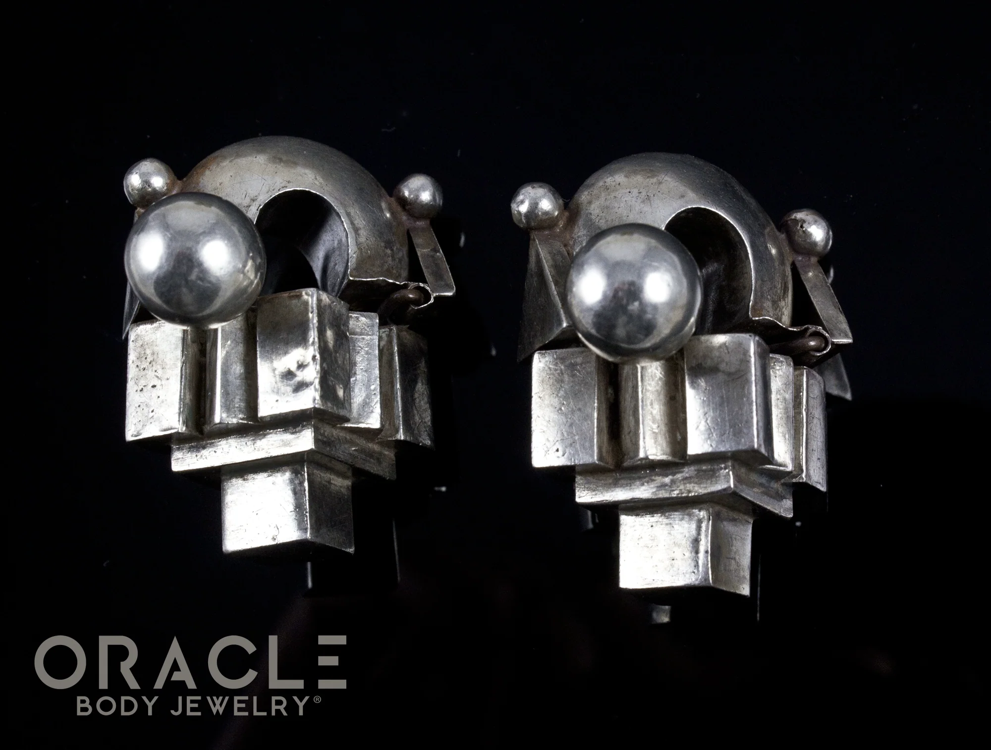 Old Silver Thandatti Ear Weights (Earrings)