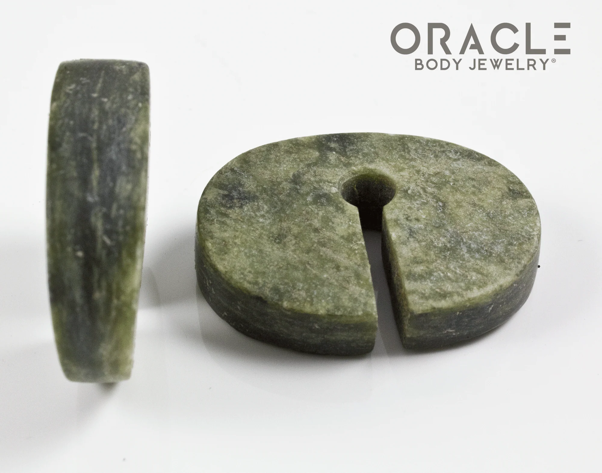 Old Serpentine Stone Split Weights - Image 3