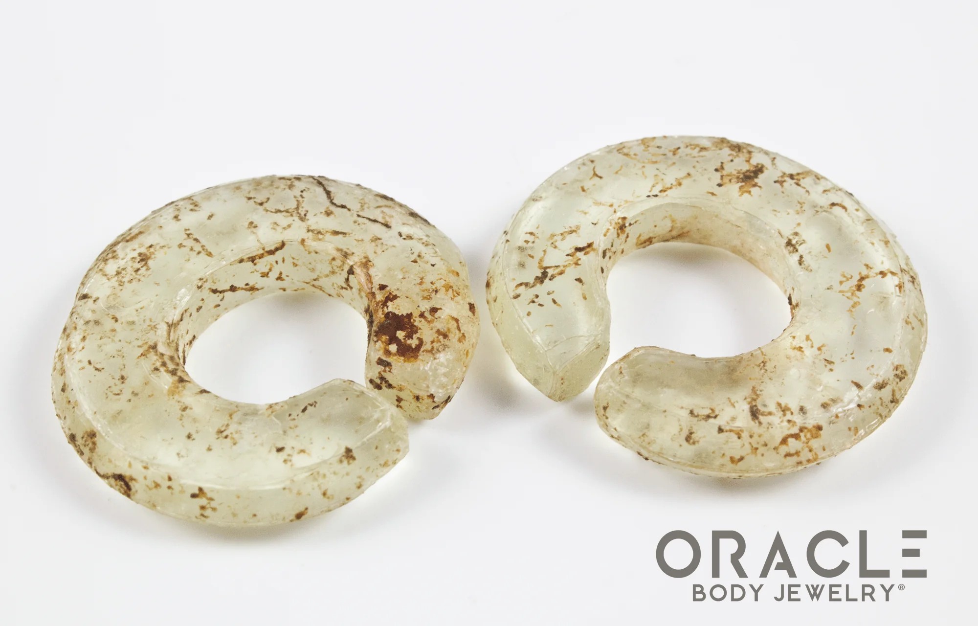 Old Vietnam Glass Split Rings - Image 3