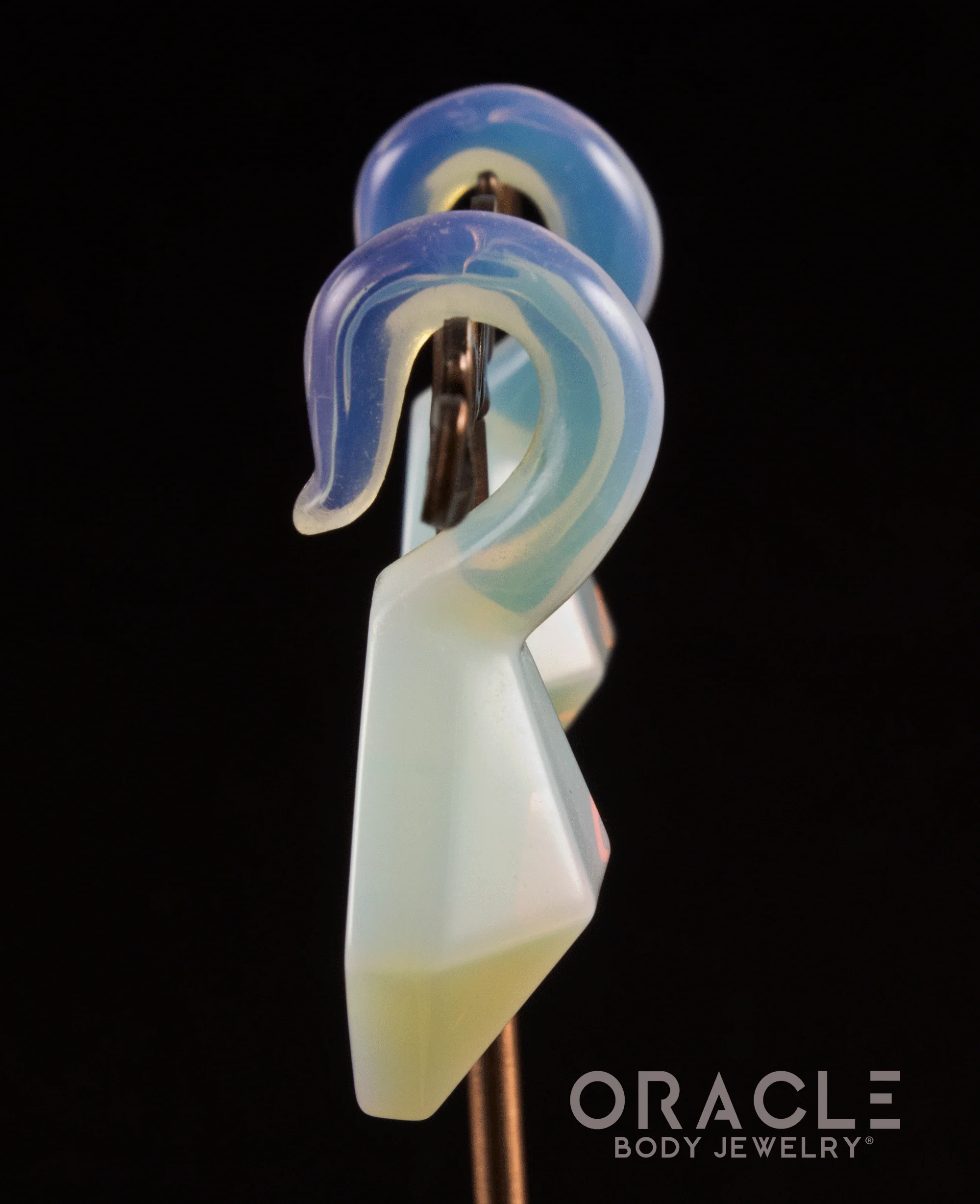 Opalite Faceted Mini Pear Weights - Image 2
