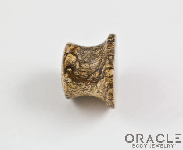 Picture Jasper Mayan Style Flare Plugs - Image 3