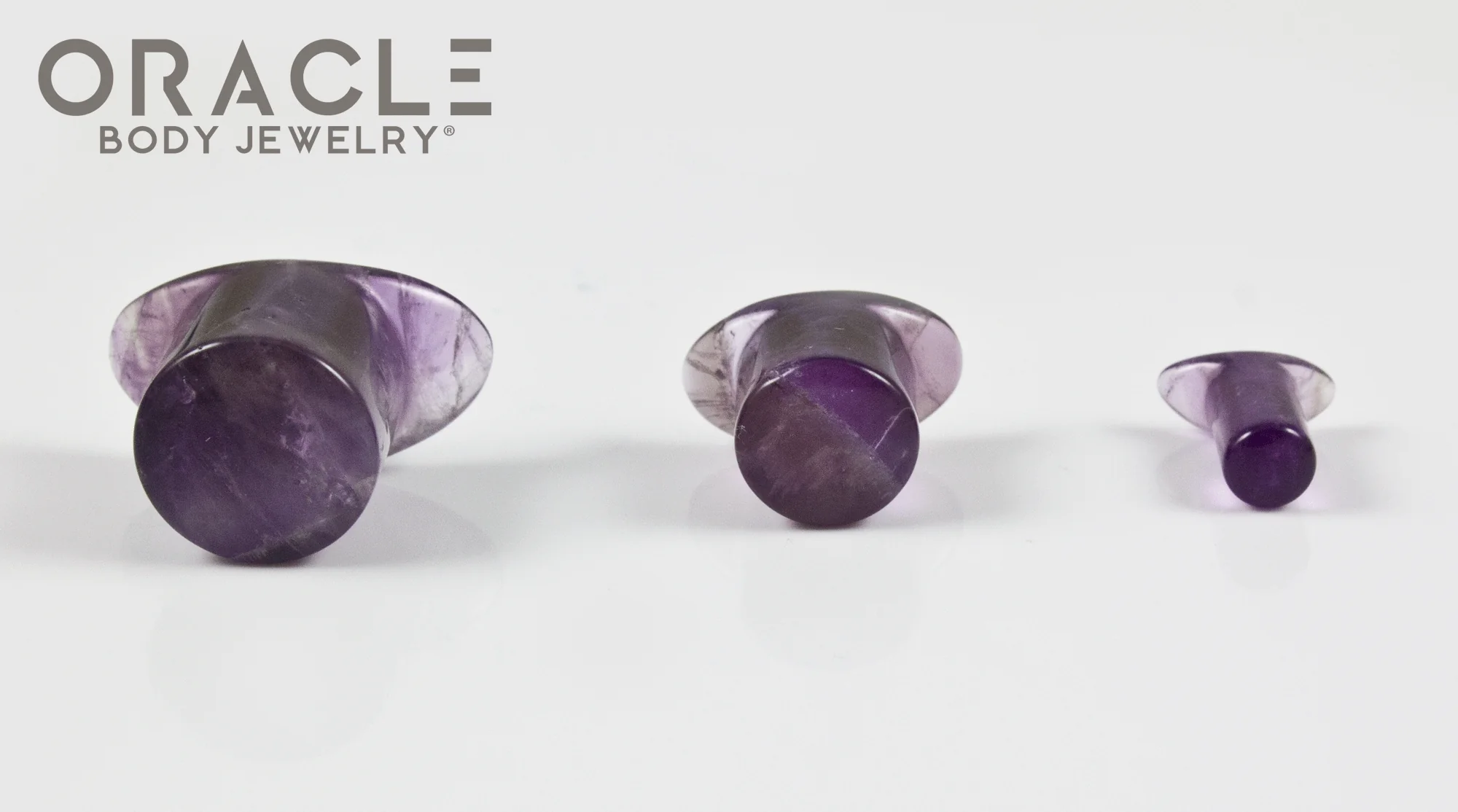Amethyst Labrets 8g Through 1/2"