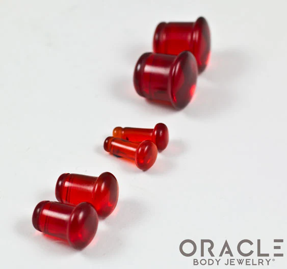 Red Quartz Single Flare Plugs - Image 2