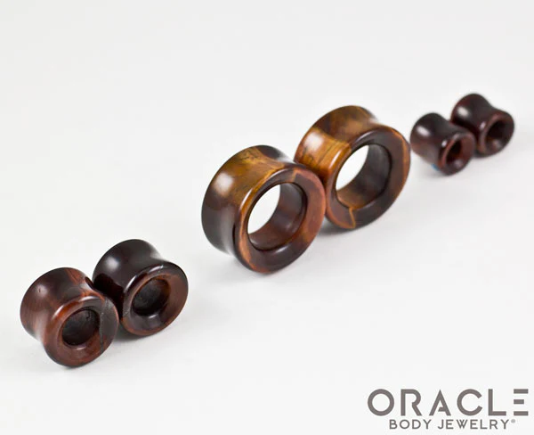 Red Tiger Eye Eyelets / Tunnels - Image 2