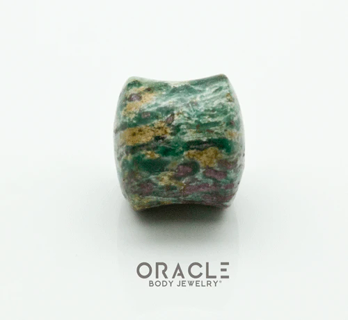 Ruby in Fuschite Double Flare Plugs - Image 3