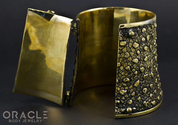 Ruler Cuff Bracelet with Pyrite - Image 5