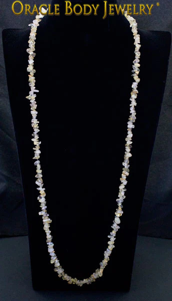 Rutilated Quartz Chip Necklace - Image 2