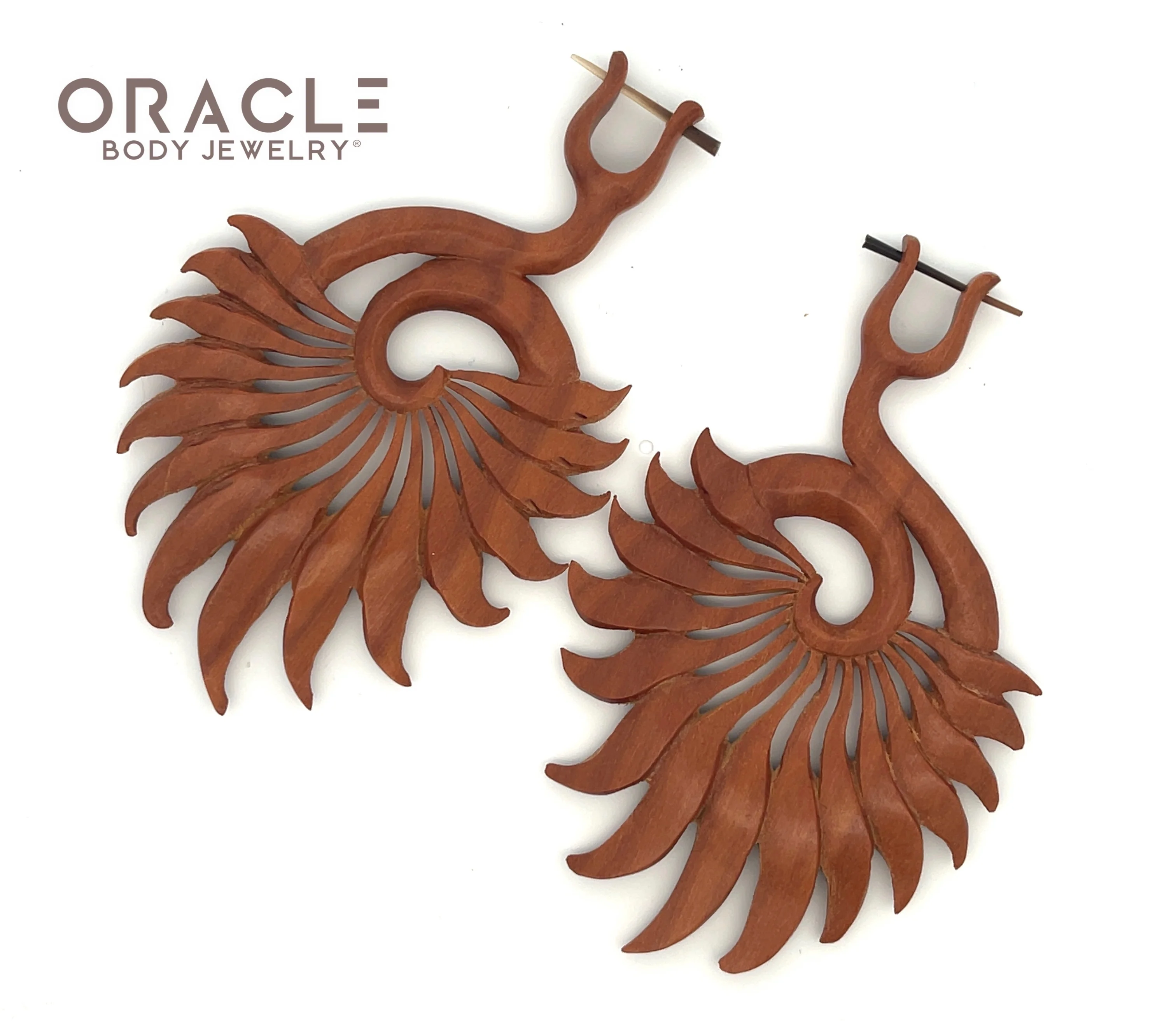 Saba Feather Spiral Stick Hangers - Image 2
