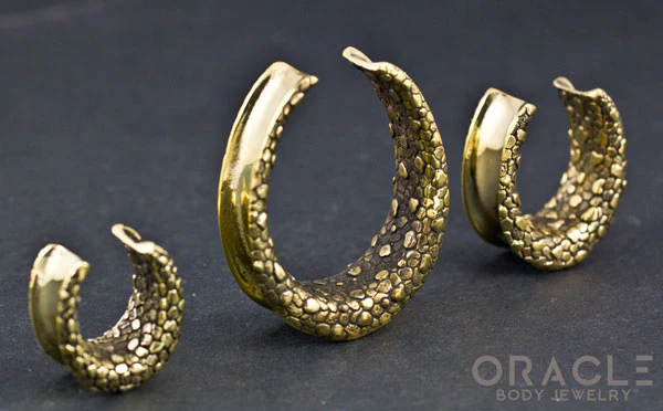 Brass Saddles with Nugget Texture - Image 3