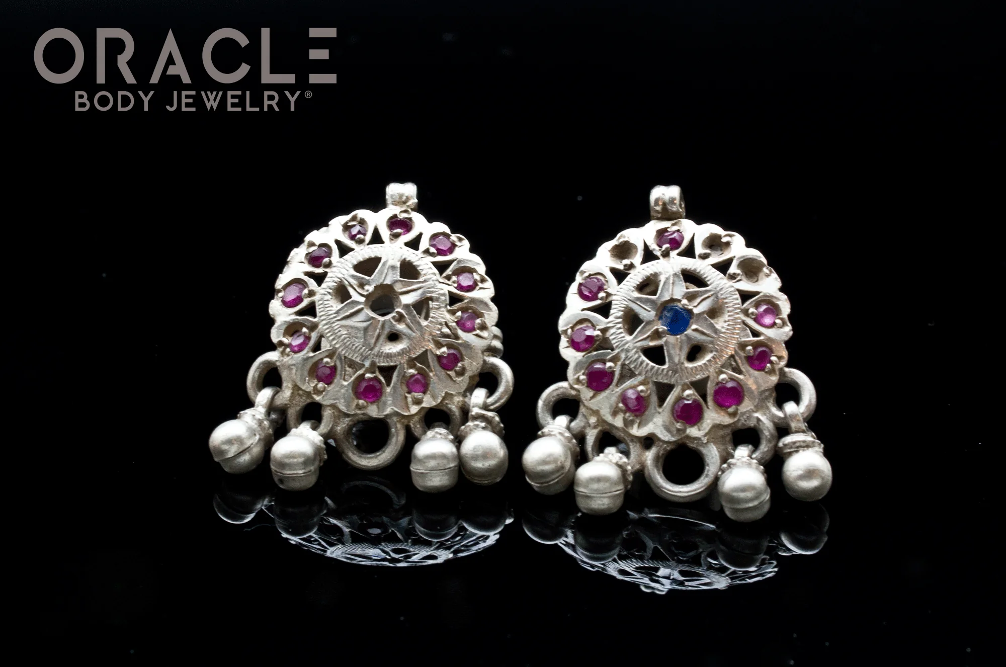 Silver Guajarat Ear Plugs