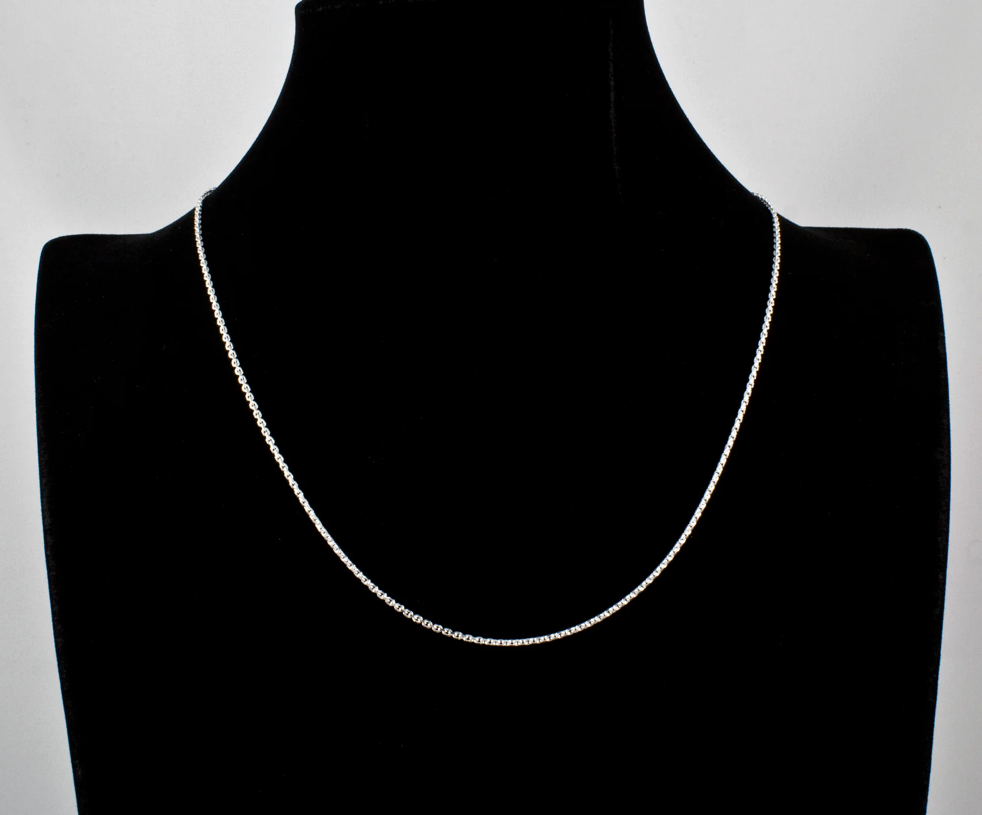 Sterling Silver Adjustable Cable Chain