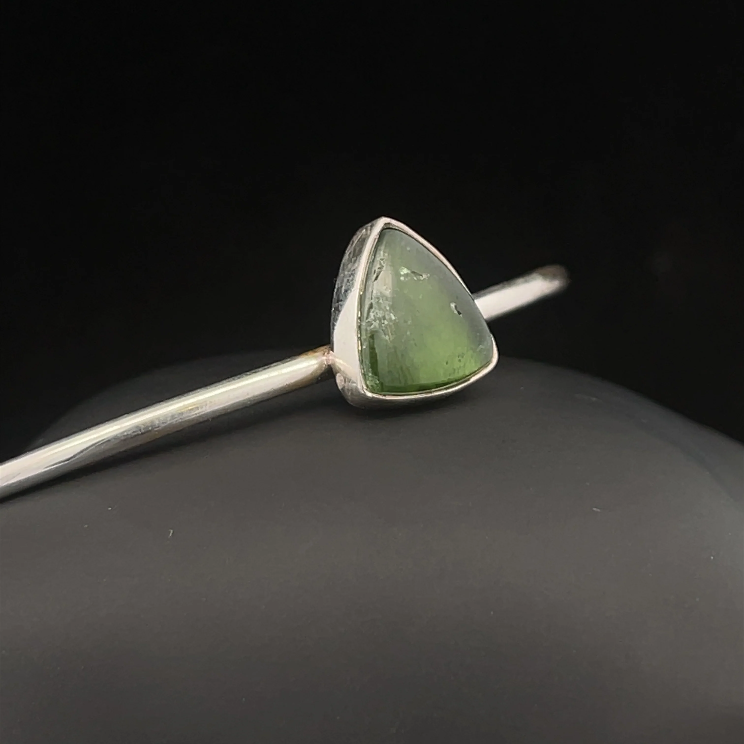 Sterling Silver Ammolite Cuff Bracelet