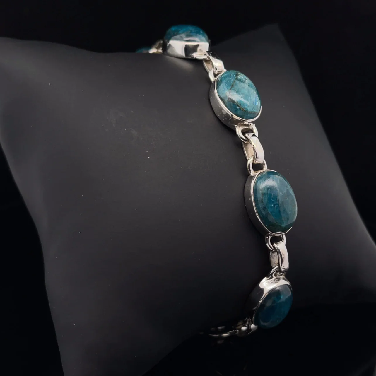Sterling Silver Apatite Bracelet