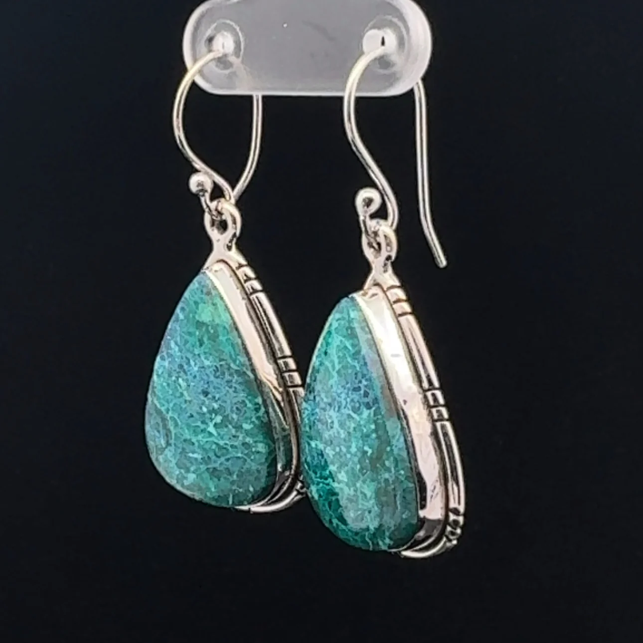 Sterling Silver Azurite Earrings - Image 3