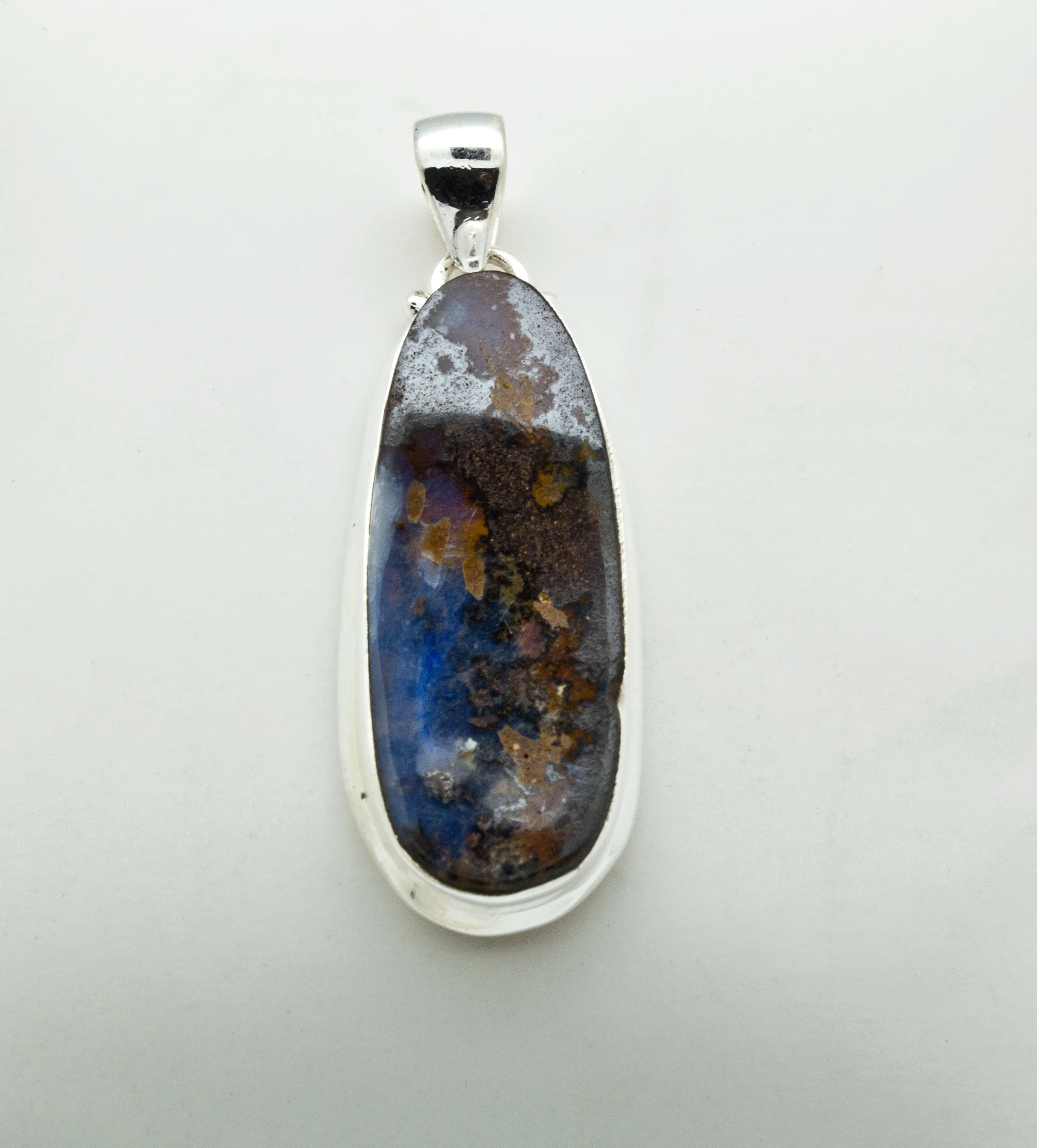 Sterling Silver Boulder Opal Pendant