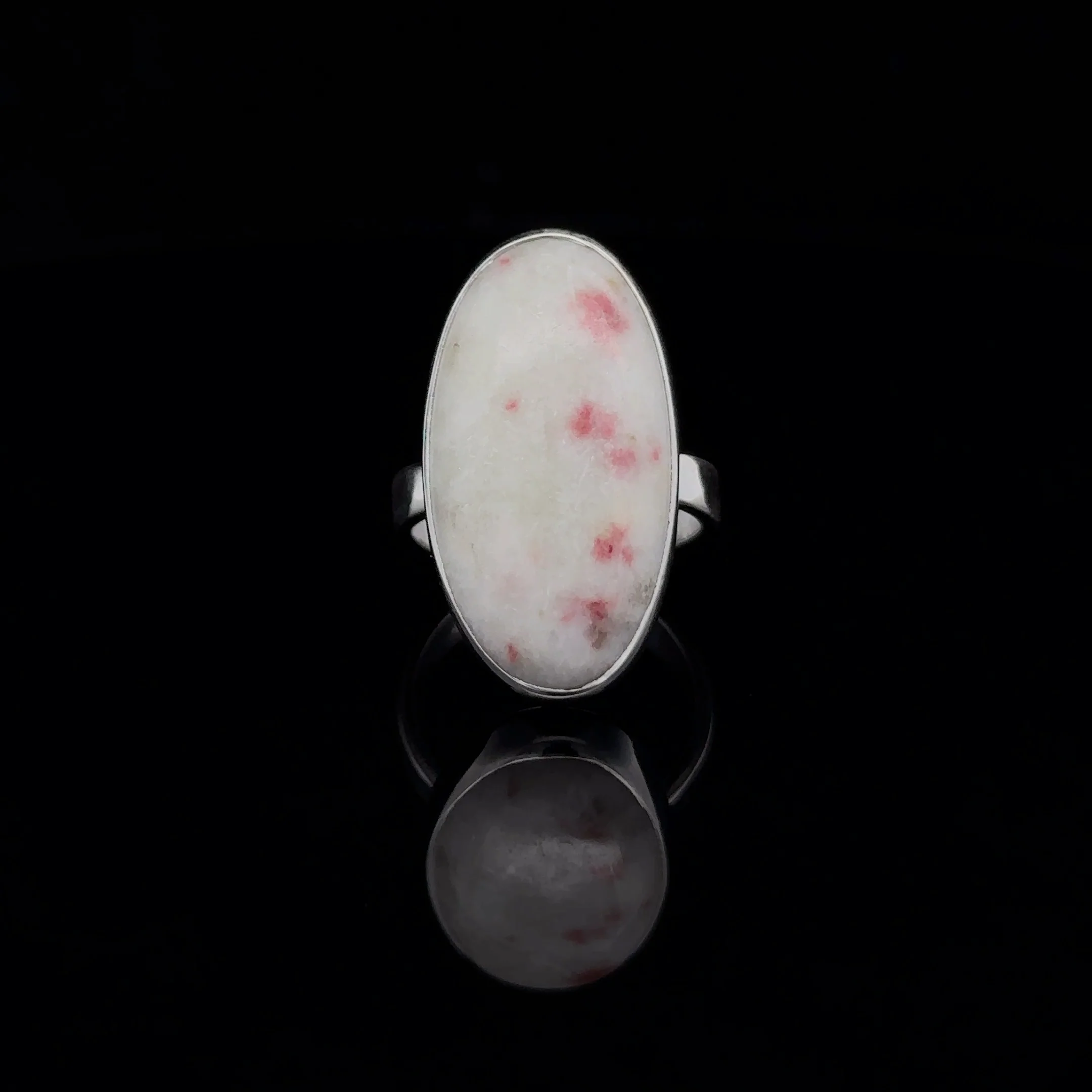 Sterling Silver Cinnabar Ring Size 6