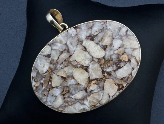 Sterling Silver Copper Calcite Pendant - Image 2
