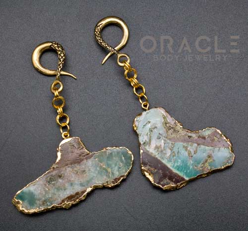 Crossover With Gold Plated Chrysoprase - Image 2