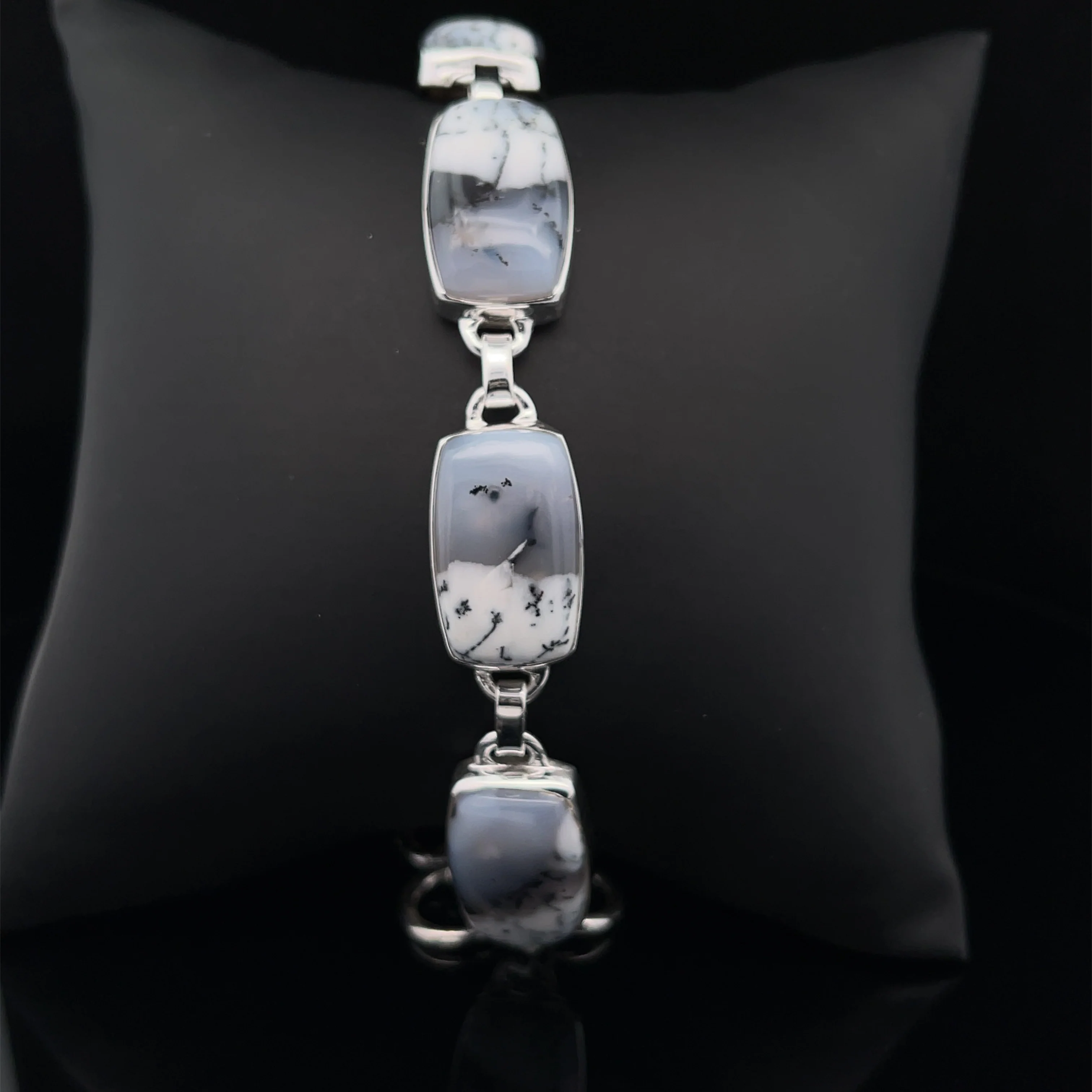 Sterling Silver Dendritic Opal Bracelet - Image 4
