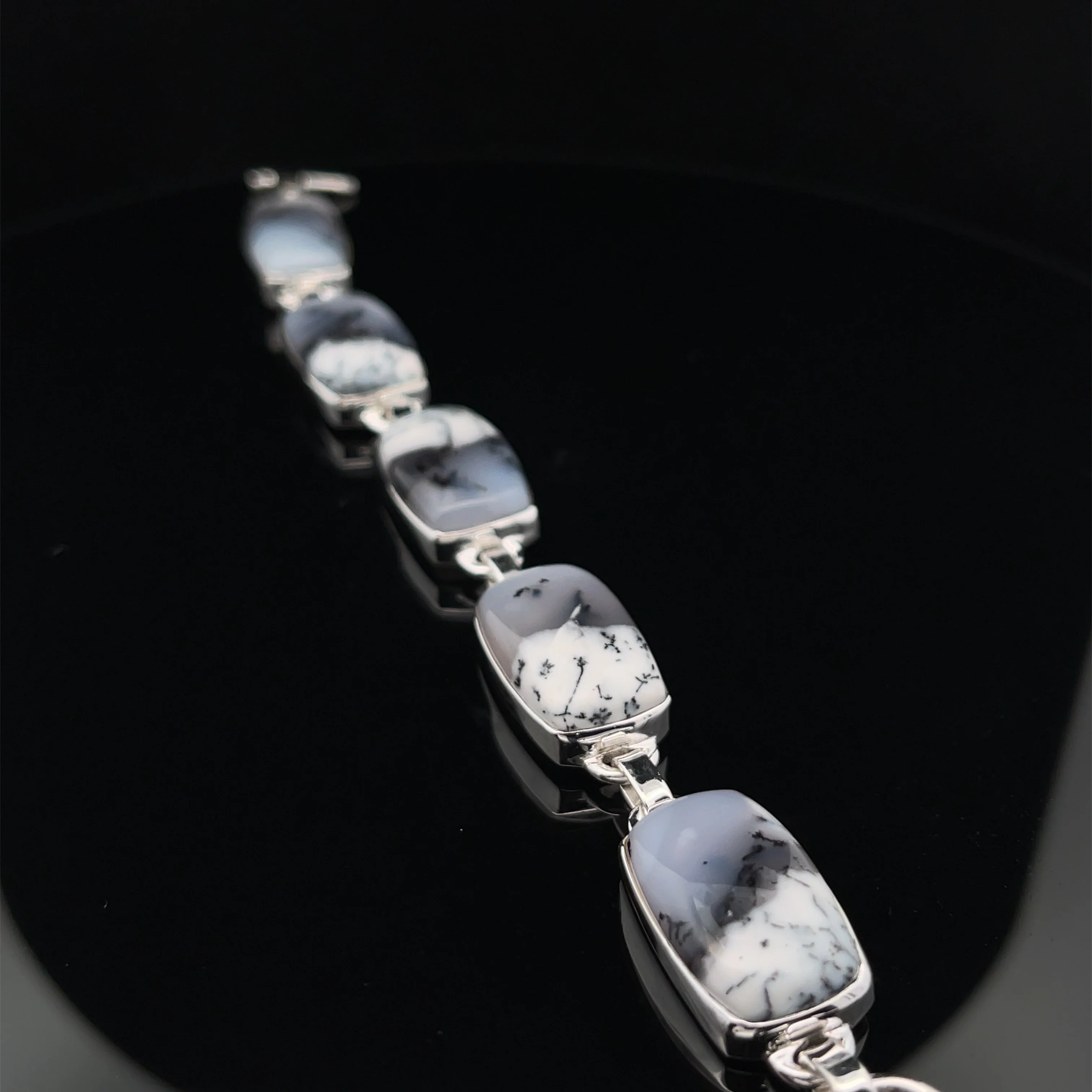 Sterling Silver Dendritic Opal Bracelet - Image 5