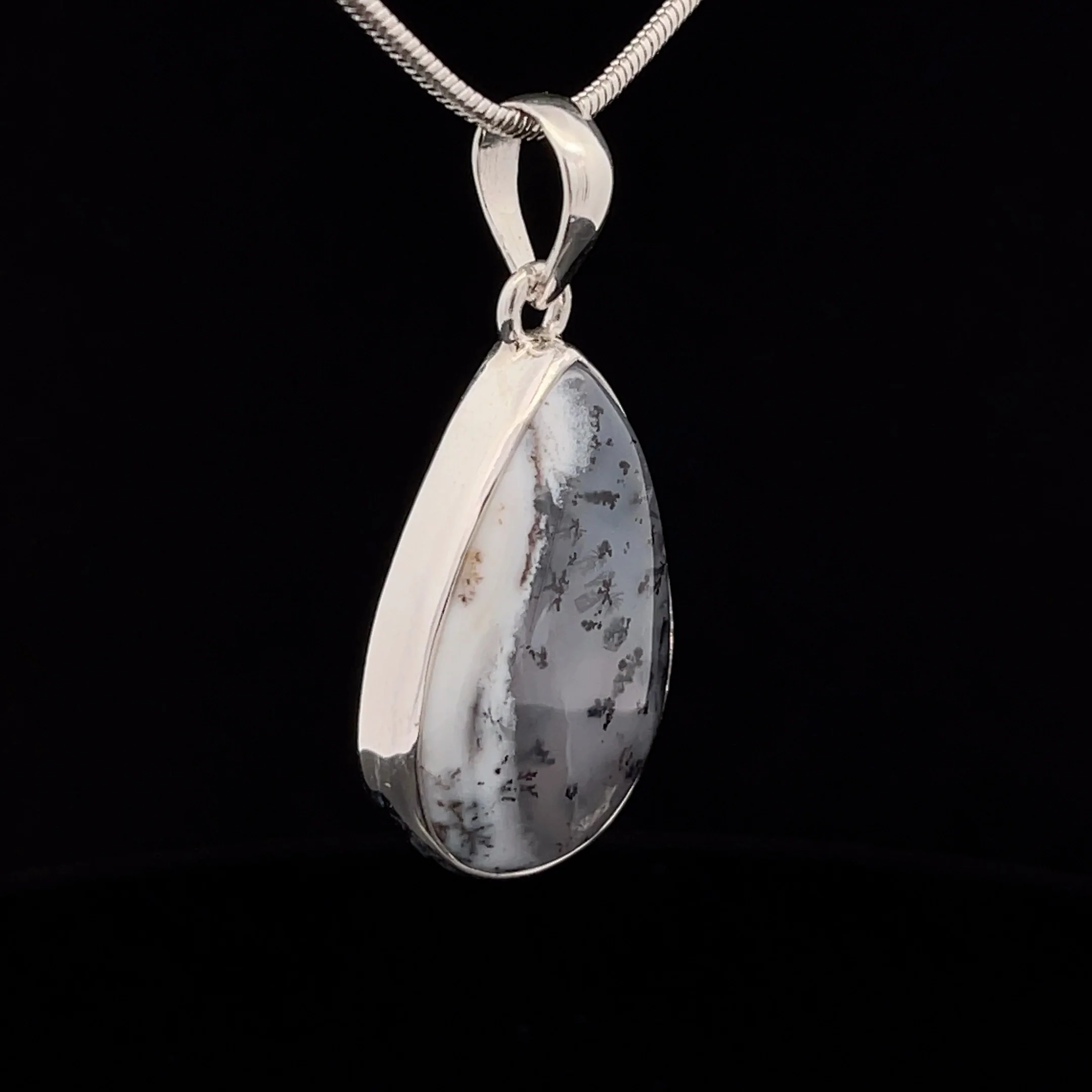 Sterling Silver Dendritic Opal Pendant - Image 2