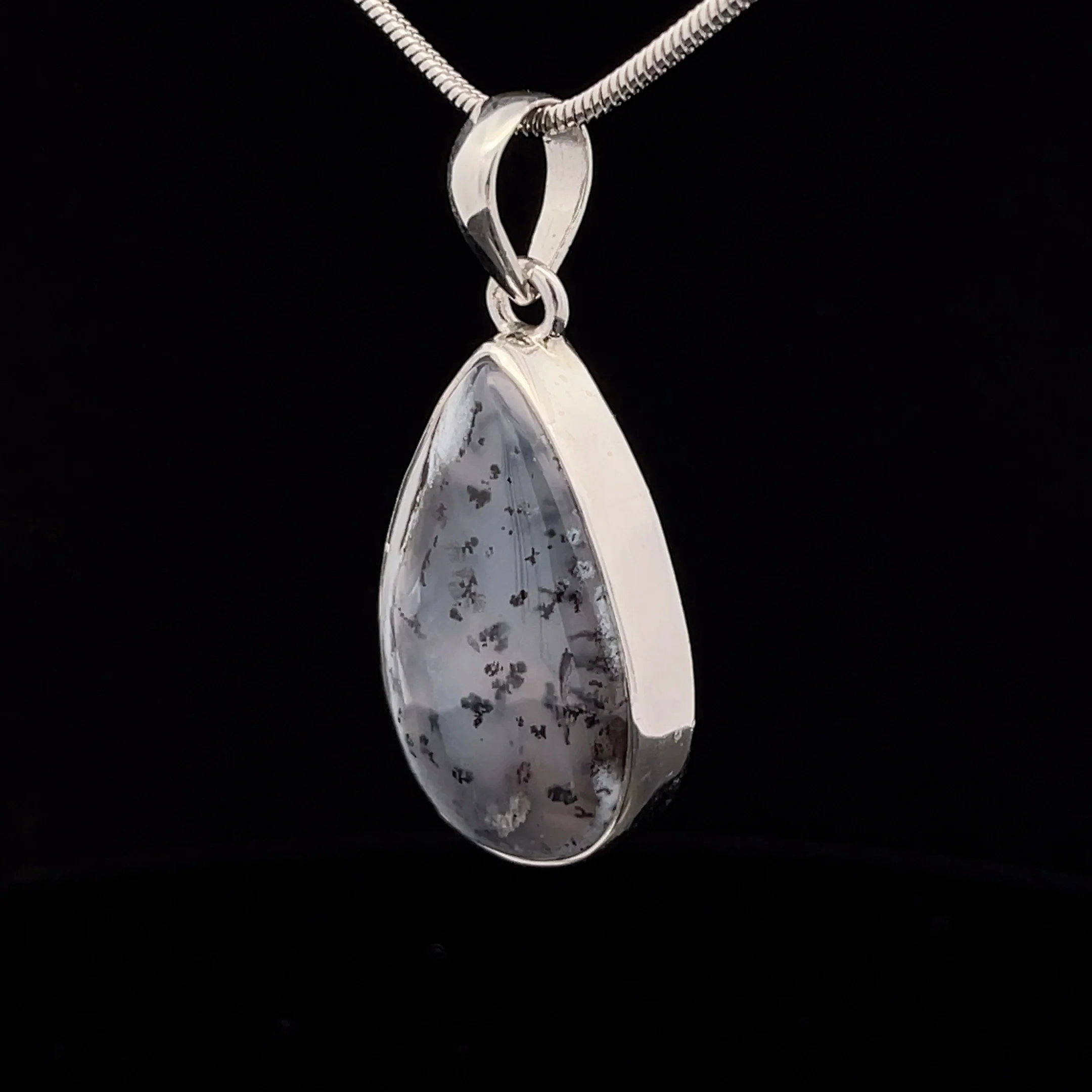 Sterling Silver Dendritic Opal Pendant - Image 3