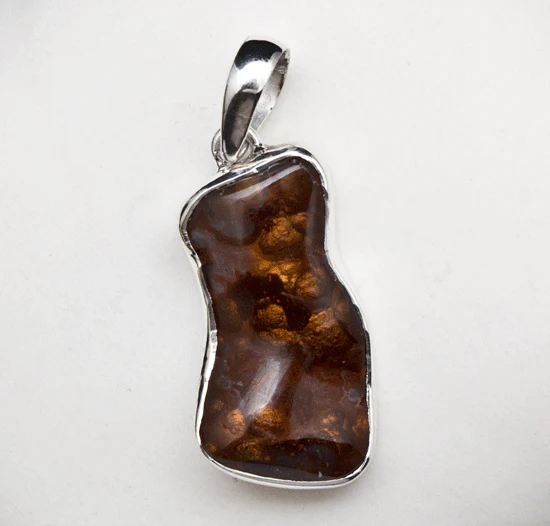 Sterling Silver Fire Agate Pendant - Image 2