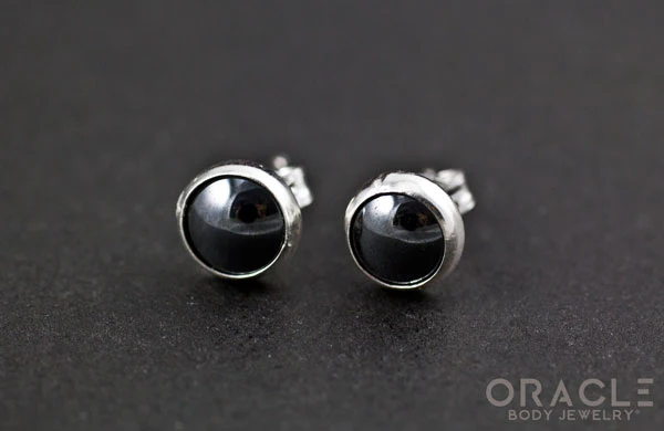 Sterling Silver Hematite Earrings - Image 2