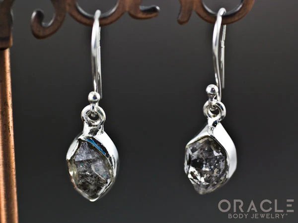 Sterling Silver Herkimer Diamond Earrings - Image 2