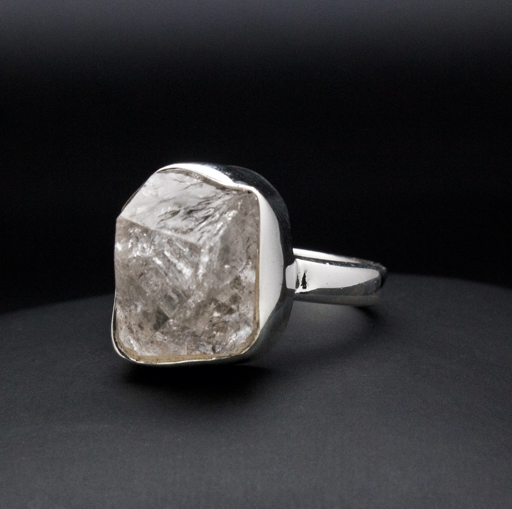 Sterling SIlver Herkimer Diamond Ring Size 7 - Image 2