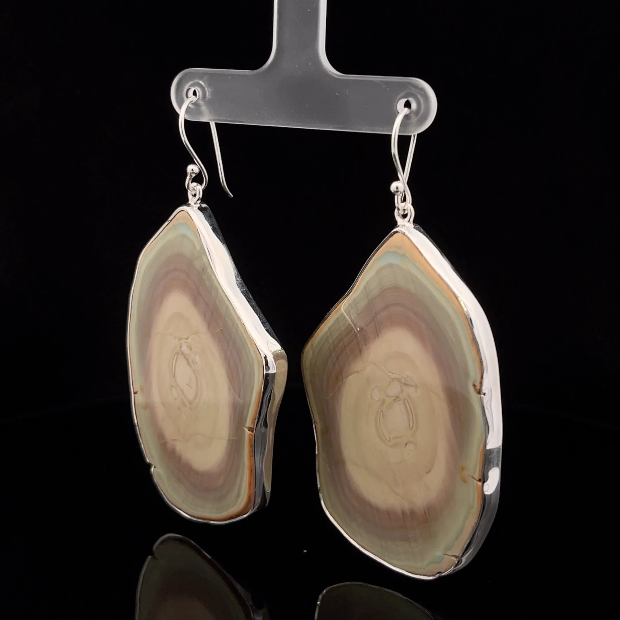Sterling Silver Imperial Jasper Earrings - Image 3