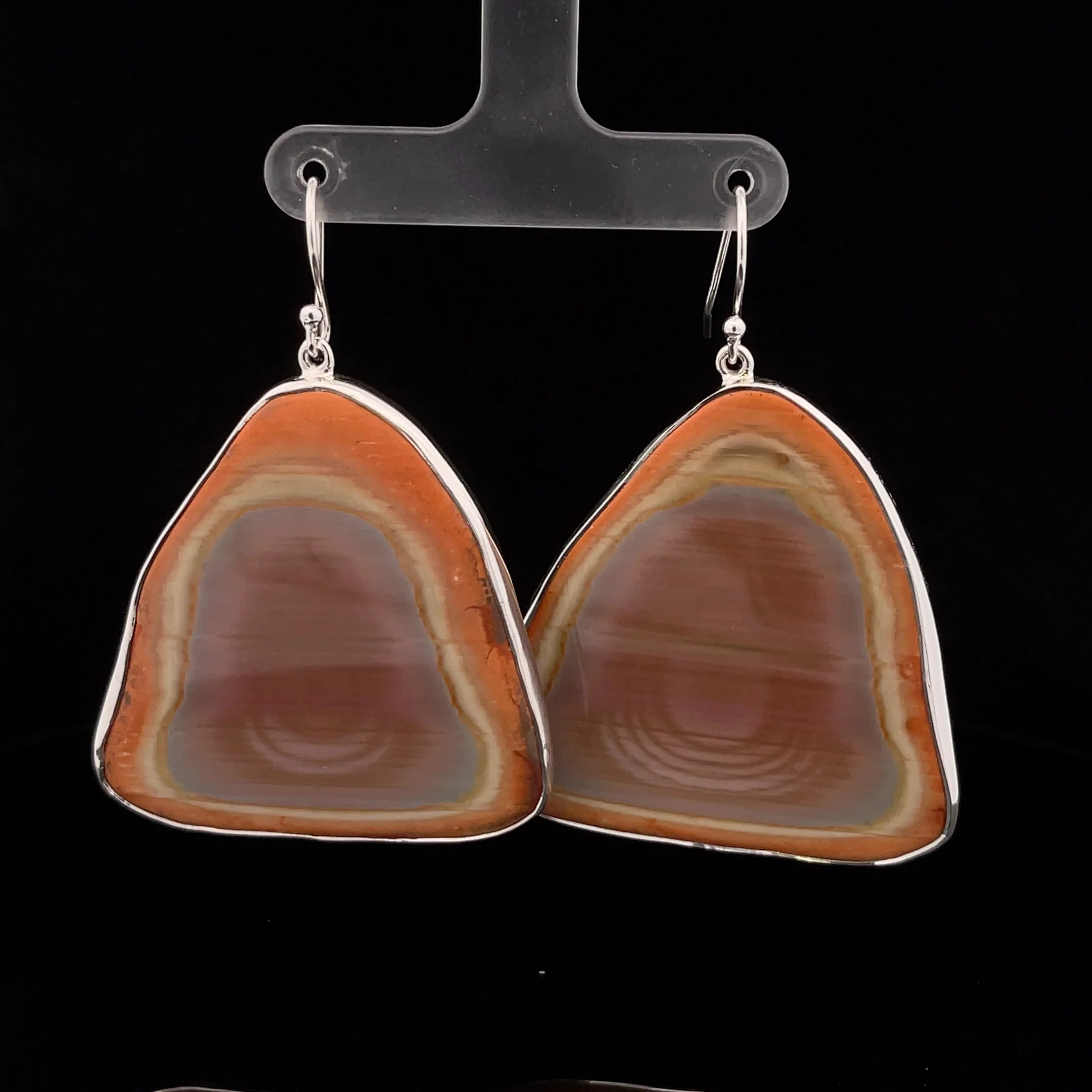 Sterling Silver Imperial Jasper Earrings