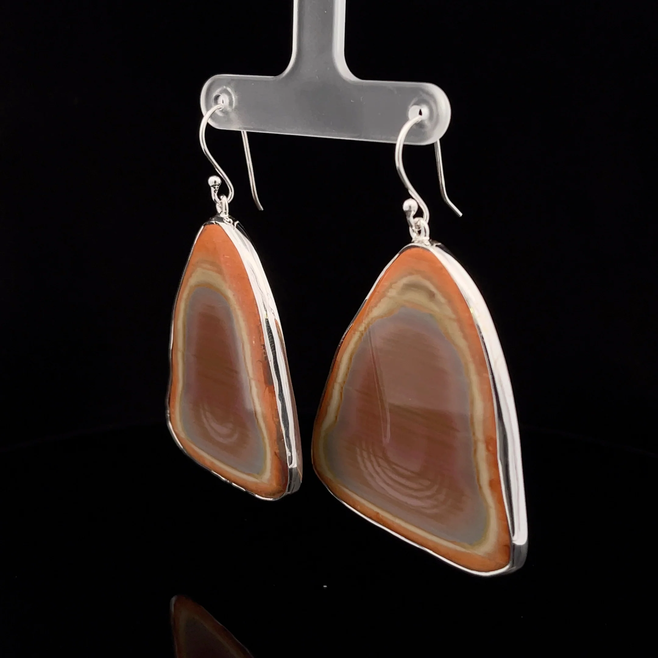 Sterling Silver Imperial Jasper Earrings - Image 3