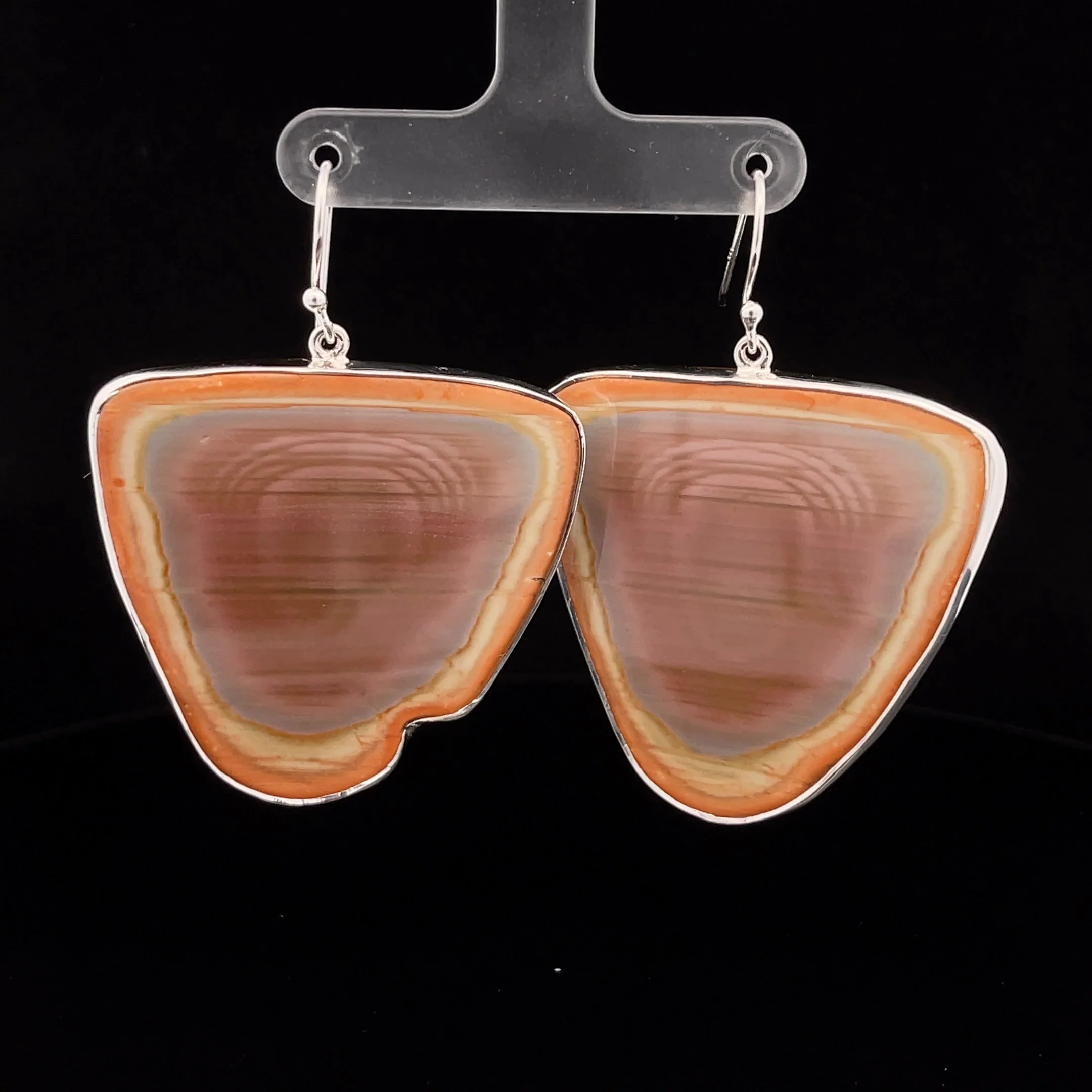 Sterling Silver Imperial Jasper Earrings