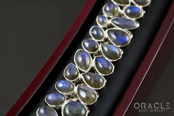 Sterling Silver Labradorite Bracelet - Image 5