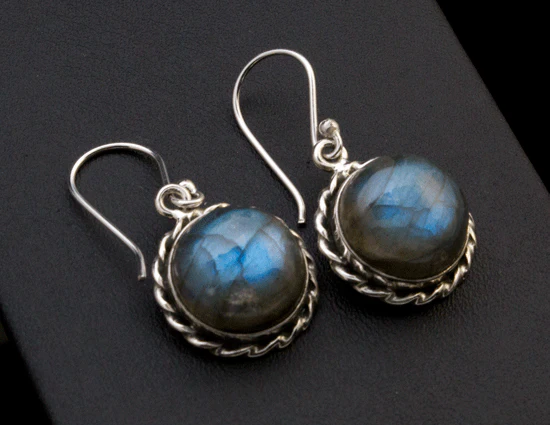 Sterling Silver Labradorite Earrings - Image 2